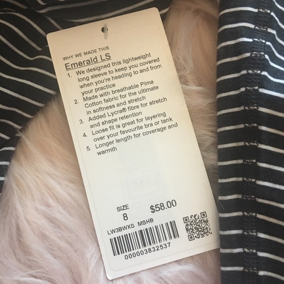 Lululemon striped top - Picture 6 of 6